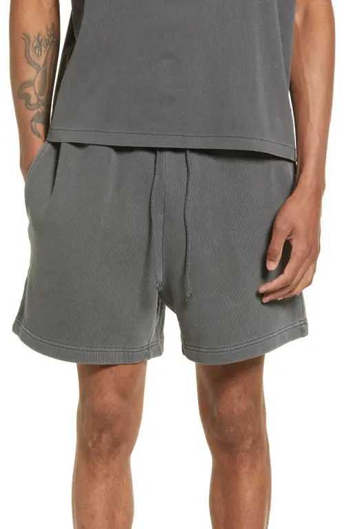 Elwood Core Organic Cotton Brushed Terry Sweat Shorts in Vintage Grey at Nordstrom, Size Xx-Large | Nordstrom