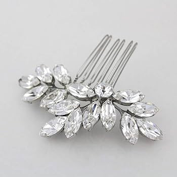 Jakawin Bride Crystal Wedding Hair Piece Rhinestone Hair Comb Bridal Hair Accessories for Women H... | Amazon (US)