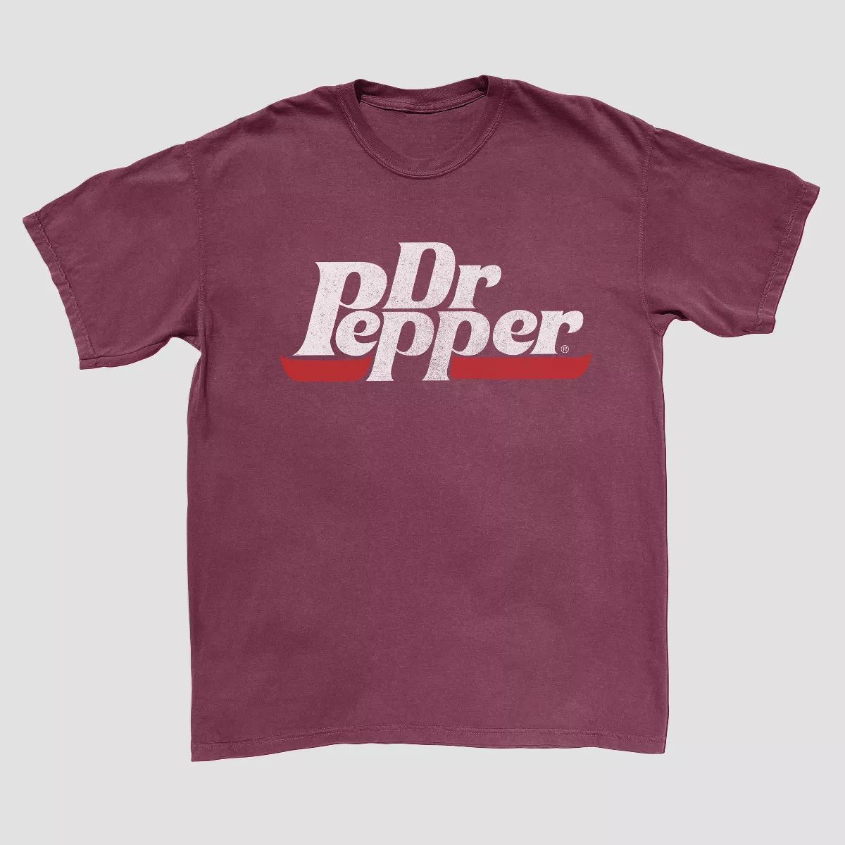 Men's Dr Pepper Short Sleeve Graphic T-Shirt - Maroon | Target