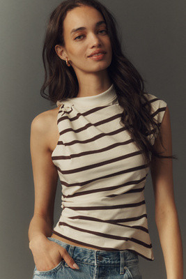 ESTHE Twisted Asymmetrical One-Shoulder Tee | Anthropologie (US)