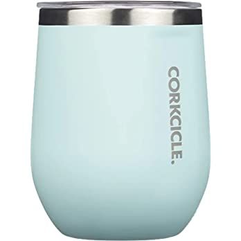 Corkcicle Insulated Wine Tumbler with Lid, Double Wall Stainless Steel Stemless Insulated Wine Gl... | Amazon (US)
