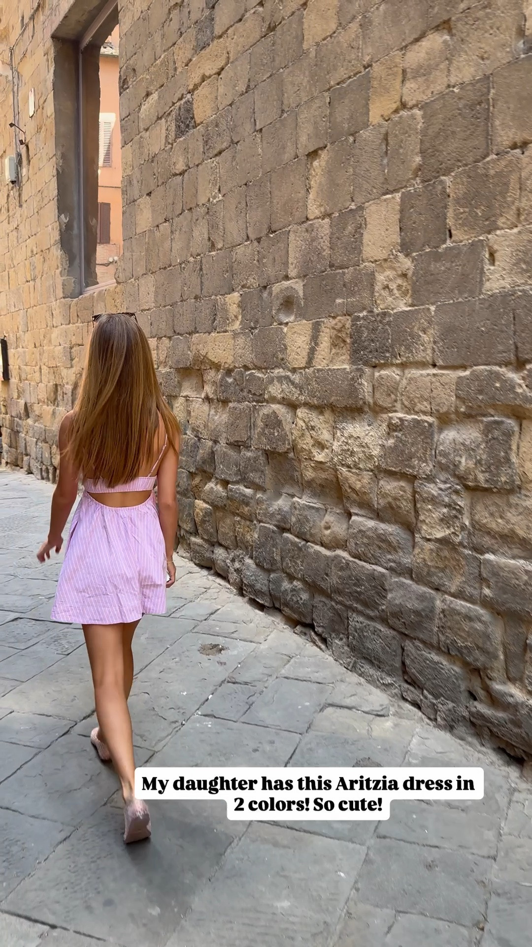 Cutest mini dress my daughter has in two different colors/patterns paired with clear jelly flats!￼

#LTKootd #LTKPetite