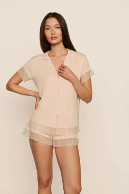 Malou TENCEL™ Modal Shortie Short PJ Set - Medium | Eberjey