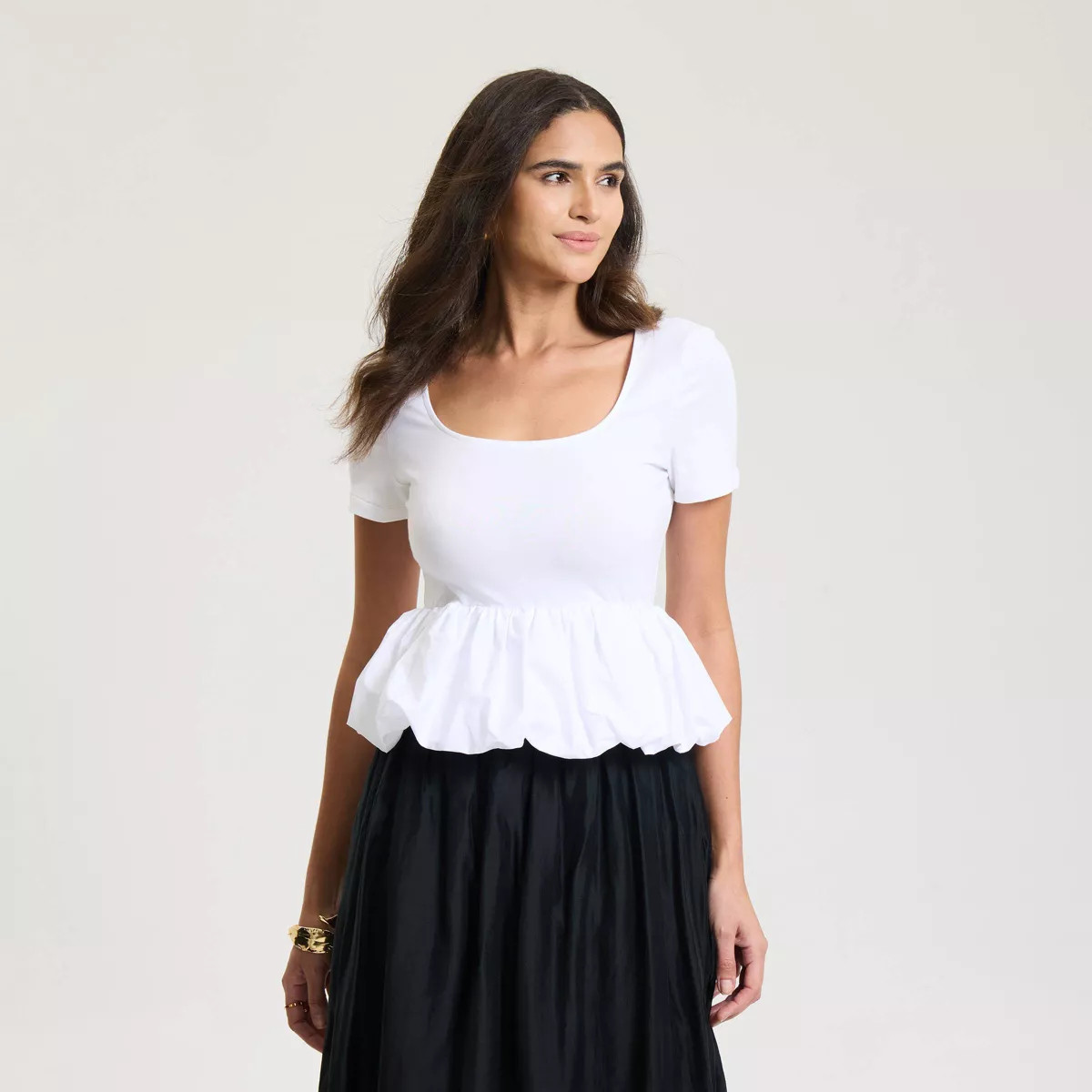 Women's Bubble Hem T-Shirt - A New Day™ | Target