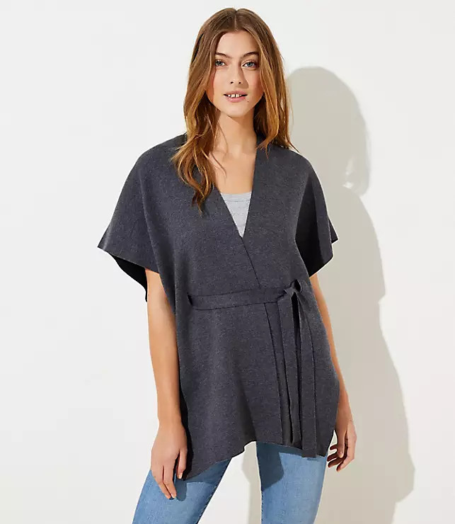 Reversible Poncho | LOFT | LOFT