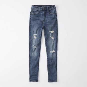 Curve Love High Rise Super Skinny Jeans | Abercrombie & Fitch (US)