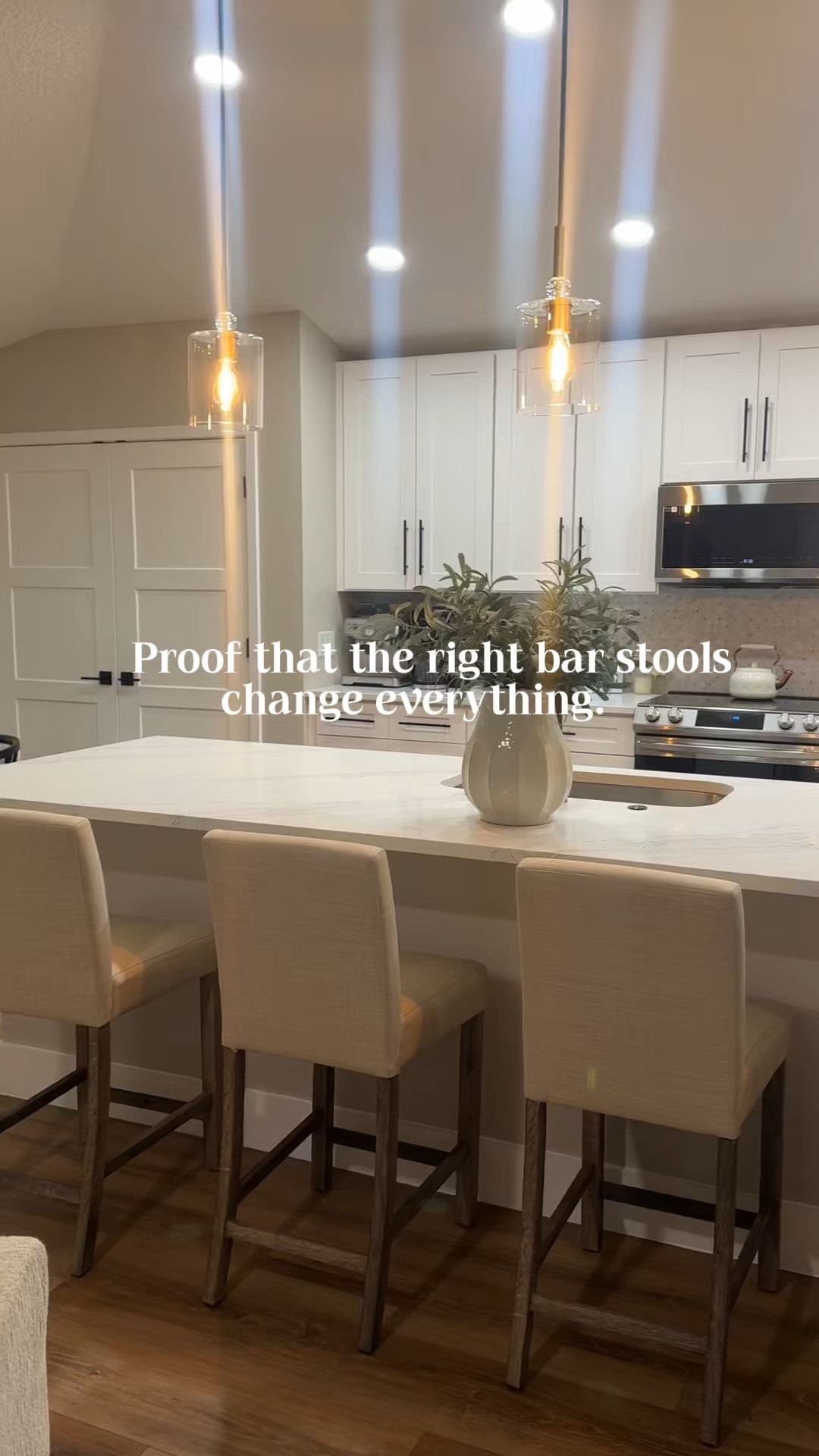 Designer-inspired style without the designer price tag ✨ These Amazon barstools completely transformed the space and added the perfect mix of warmth, texture, and sophistication. One of those finds that looks custom but is budget-friendly. 
#Barstools #AmazonFinds #AmazonHomeDecor #NeutralHome #ParkerStyle

#LTKHome