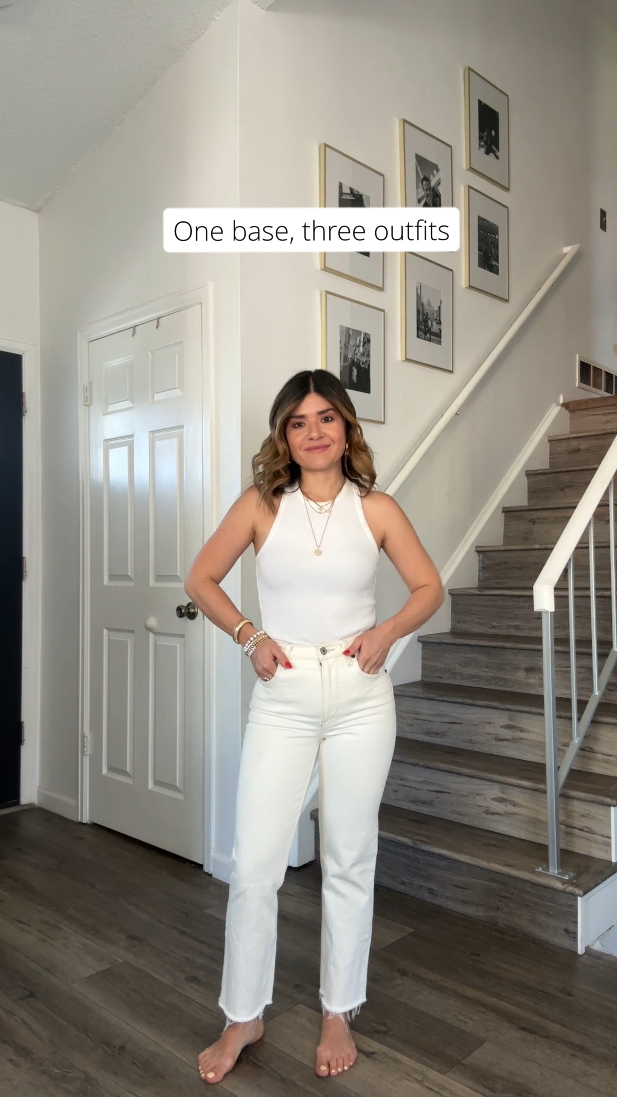 One base, three outfits! 

Tank top xs
Jeans size 24

White tank top, mom jeans, straight leg jeans, white outfit, linen shirt, Abercrombie jeans 


#LTKSeasonal #LTKshoecrush #LTKfindsunder100