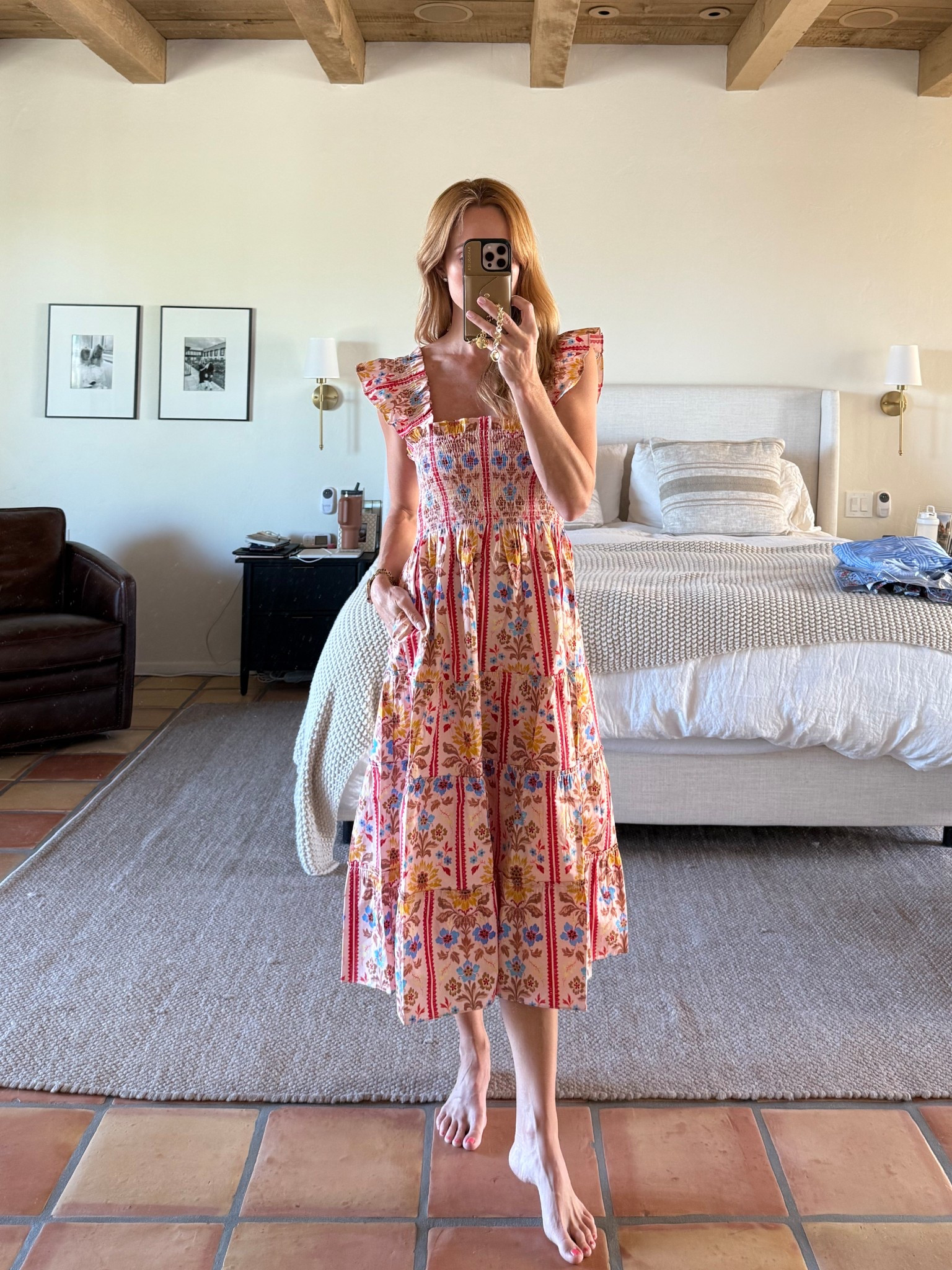 Hill House Home Ellie Nap dress size small in pink floral block stripe print.

The most famous cut of the nap dresses, the Ellie has fun sleeves / straps that make it easy to dress up for a wedding, shower, etc. or casual enough for church, brunch or errands. The perfect light weight dress for summer heat and it can be folded up so small for easy travel packing! Must have dress for summer travel plans! Also, baby bump friendly so perfect for maternity and even post partum. 

#LTKTravel #LTKStyleTip #LTKSeasonal