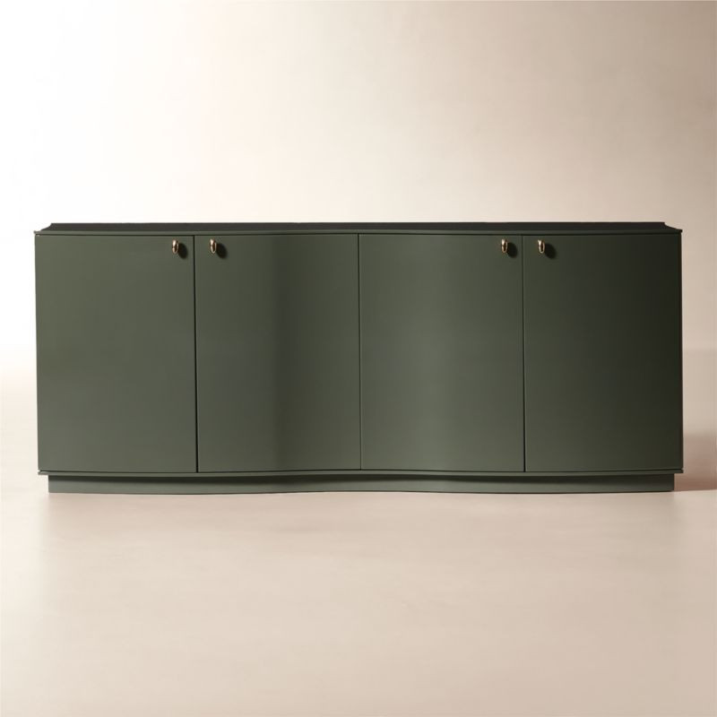 Isobel 72" Sage Lacquered Credenza | CB2