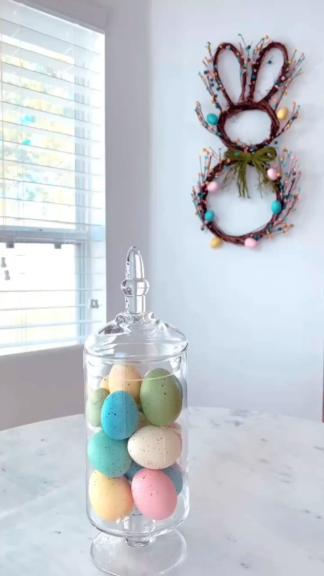 🐰SPRING WREATH: Found the cutest wreath that will work for Easter and spring!

🐇Completely obsessed. It’s 27 inches and fills the wall in my breakfast nook area. Great pop of color for any space. Under $40 too!

🤍Looks great beside my white marble top table and faux leather dining chairs.

🐰EASTER BUNNY WREATH: @amazonhome
🪑TABLE & CHAIRS: @homedepot


#springwreath #easterwreath #bunnywreath #easter #whitekitchen #whiteinterior #whiteinteriors #marbletable #marbletabletop #breakfastnook #easterdecor #easterideas #modernhome #coastalhome #southernhome #southernliving #southernlivingmag #amazonhome #founditonamazon #homedepot #rewardstylebloggers #tampablogger #stpeteblogger #homeblogger #CLpicks @jtstjtst11 @southernlivingmag @coastal_living
 


#LTKstorytime #LTKSeasonal #LTKHome