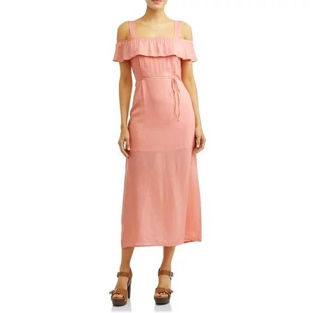 Women's Front Slit Maxi Dress | Walmart (US)