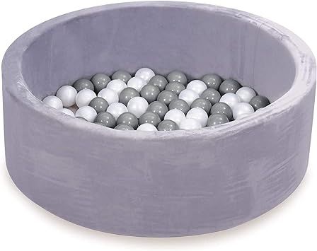 little dove Grey Kiddie Ball Pit Pool Playpen - Indoor Playpen Premium Handmade Kiddie Balls Pool... | Amazon (US)