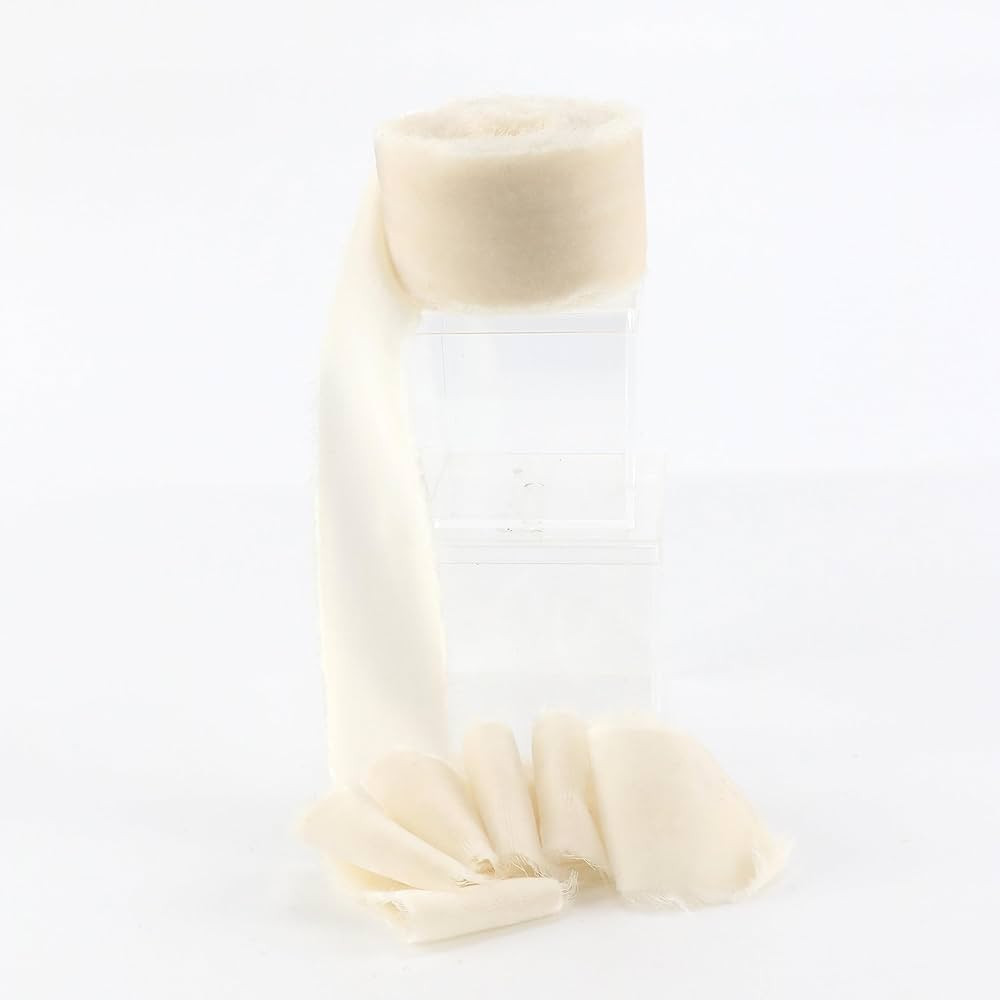 Amazon.com: DINDOSAL Steel Blue Silk Velvet Ribbon 1.5 Inch Slate Blue Frayed Edge Ribbon Blue Ru... | Amazon (US)