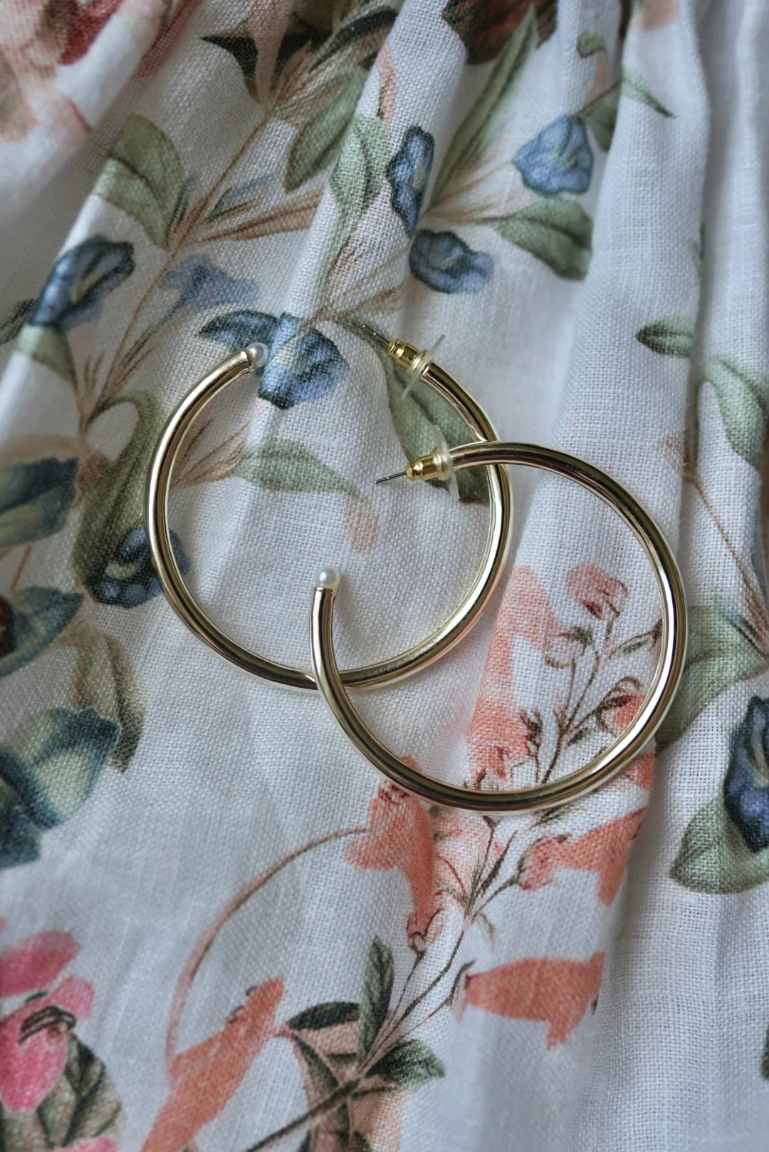 golden hoops + pearl | Nicola Bathie Jewelry