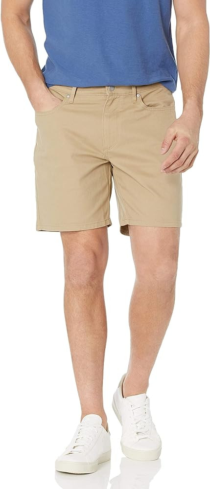 Amazon Essentials Men's Slim-Fit 7" Inseam Stretch 5-Pocket Shorts | Amazon (US)