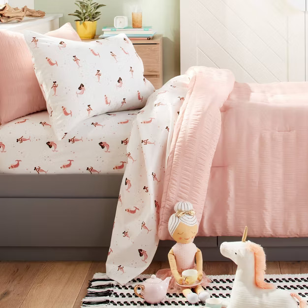 Mermaid Cotton Sheet Set - Pillowfort™ | Target