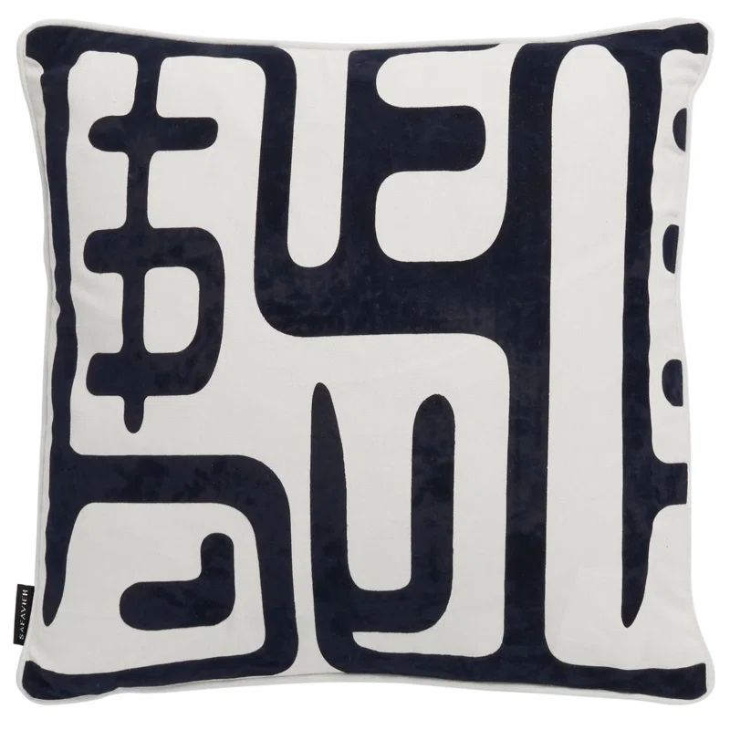 Geometric Feather Throw Pillow | Wayfair North America