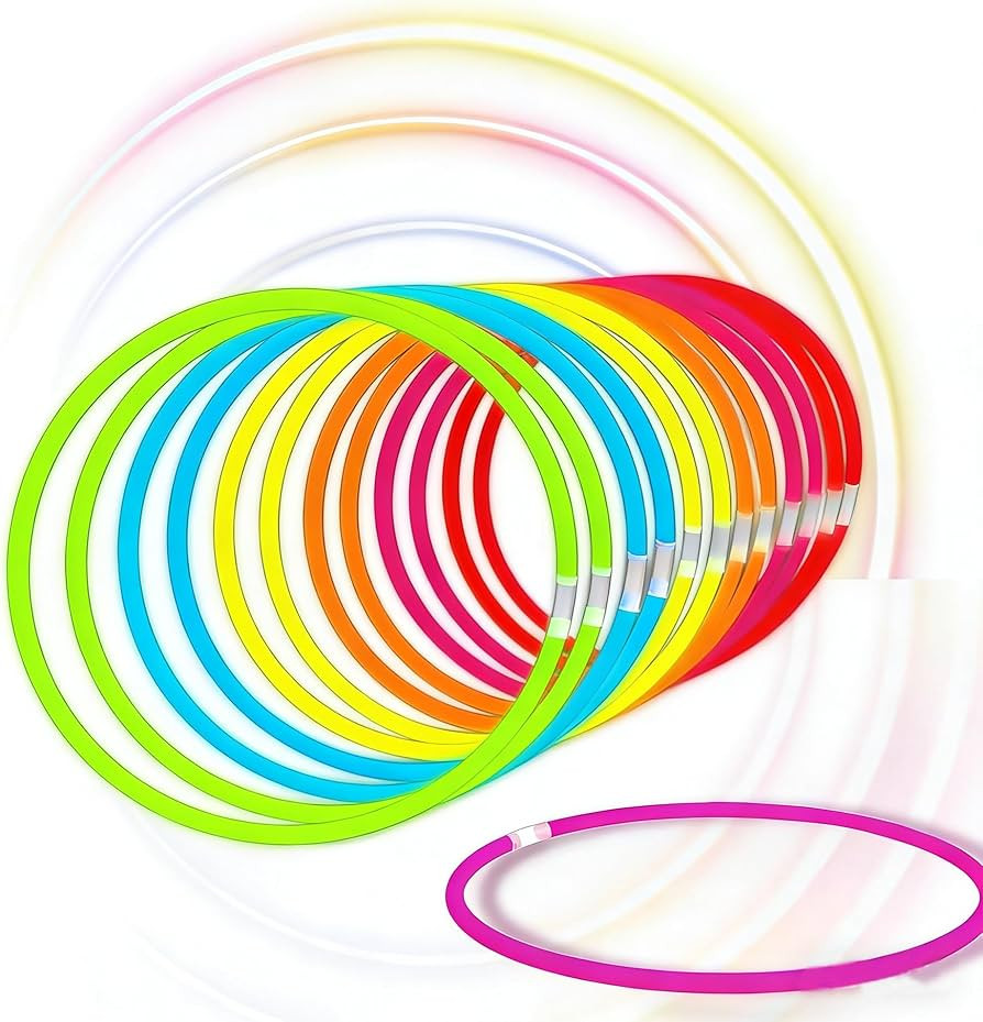 Glow Fever Glow Sticks Bulk 100ct 22'' Glow Necklaces with Connectors, Neon Light Sticks for Part... | Amazon (US)