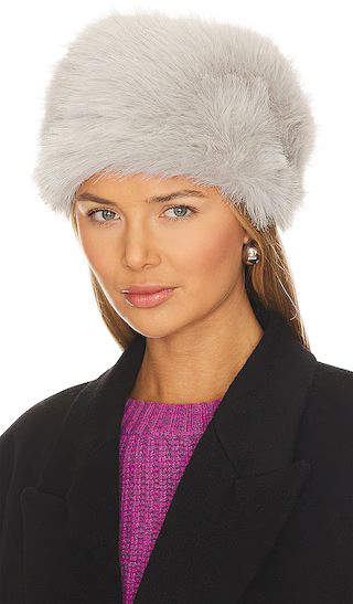 Faux Fox Fur Hat in Light Grey | Revolve Clothing (Global)
