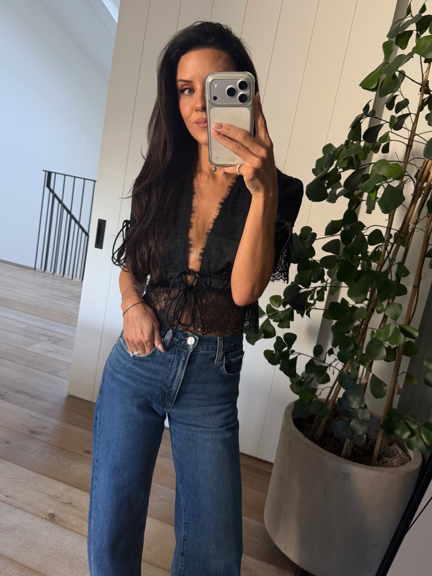 Date night called for a little bit of lace. Love this top (wearing an XS) and it’s under $100 -linking it here along with my most worn pair of jeans and a few other date night tops I’m in too lately

#LTKgrwm #LTKootd