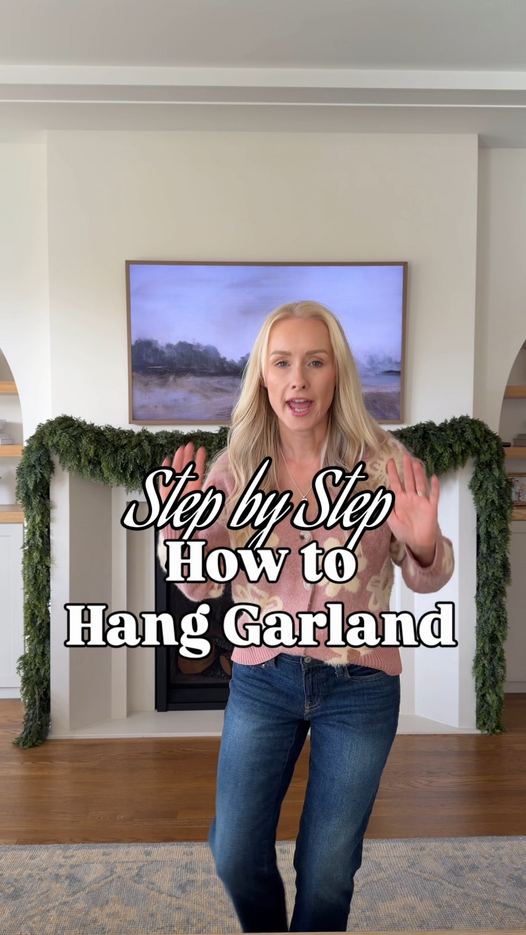Hanging garland is quite easy once you get the hang of it! 

#LTKHome #LTKHoliday #LTKStyleTip