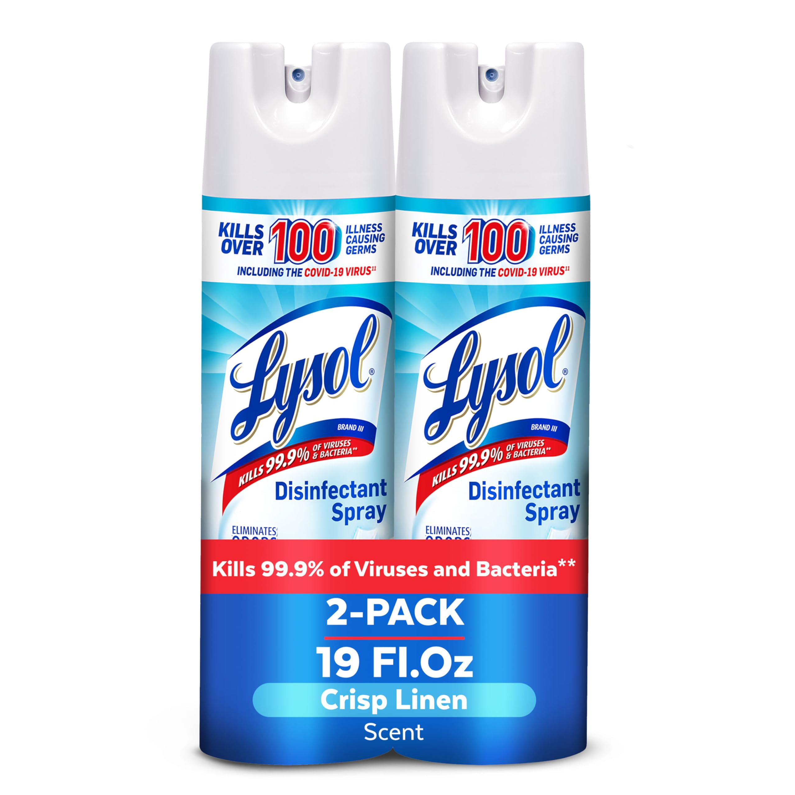 Lysol Disinfectant Spray, Household Essential Cleaning Supplies, Multi-Purpose Room Spray, Antiba... | Amazon (US)