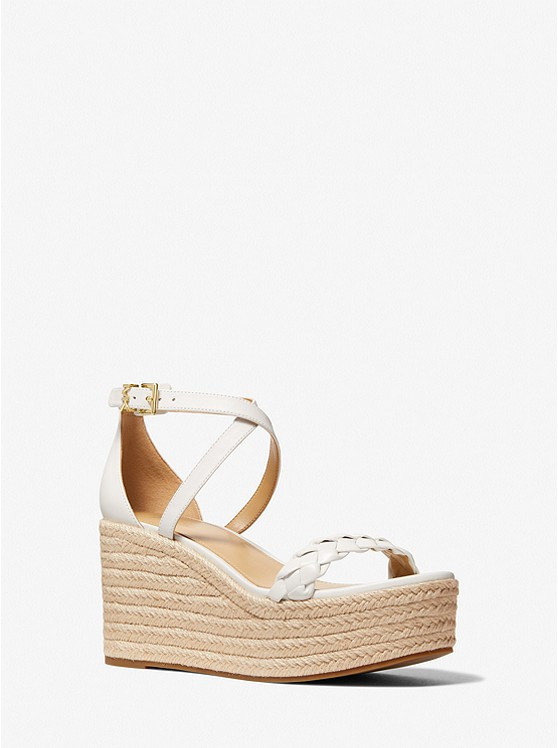 Serena Leather Wedge Sandal | Michael Kors US