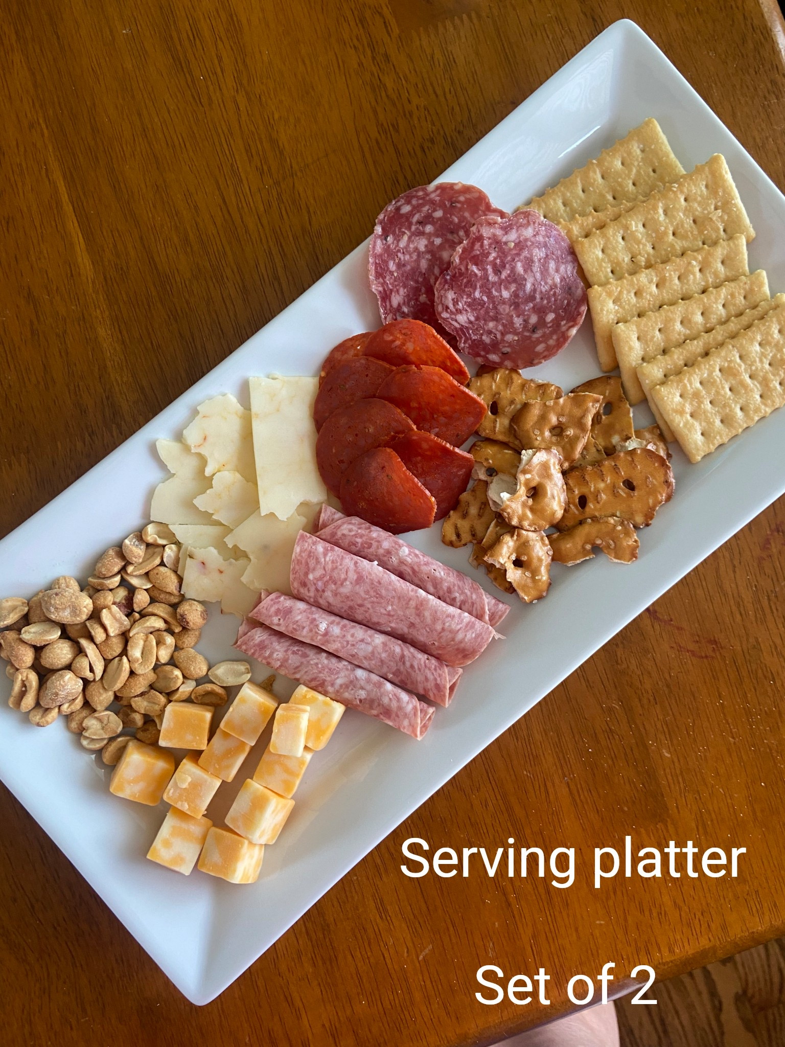 Hosting - these come as a set of 2 for $22; there is a stand that you can always use them with that I tagged, I have the stand, too. 


#crateandbarrel #hostess #platter #tray #under25 #budgetfriendly #servingtray 

#LTKHome #LTKFindsUnder50