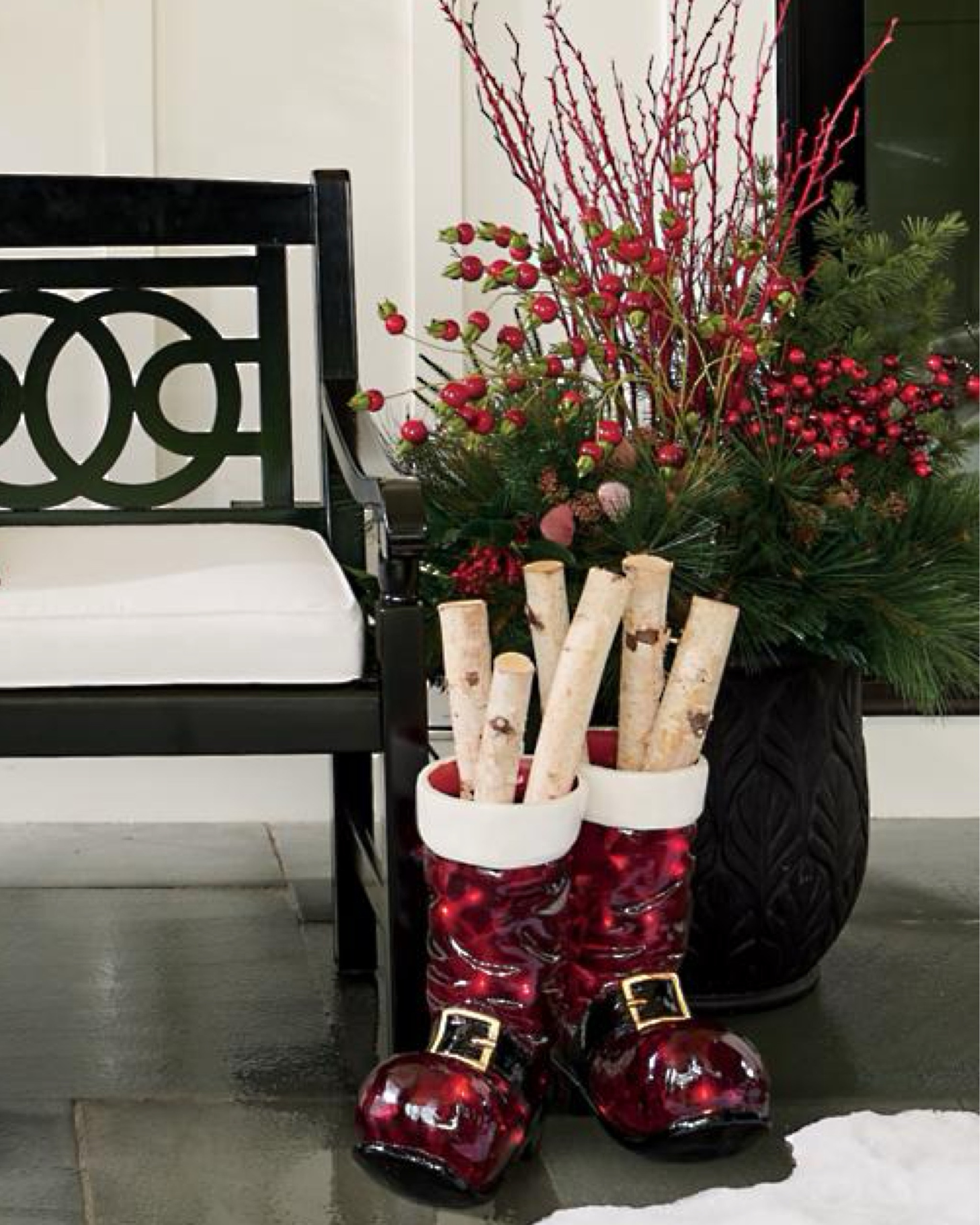 ✨SALE✨ The Illuminated Santa Boots are a festive and whimsical addition to your holiday decor, offering a cheerful reminder of Santa’s impending arrival. These bright red, translucent boots light up with 50 pure white LEDs, casting a warm and inviting glow. Sculpted with attention to detail, they feature faux fur tops and painted leather-inspired straps with buckles, adding a touch of realism to the playful design. Whether displayed indoors or outdoors, these boots bring holiday magic to any space, creating a joyful atmosphere for the season.

#LTKHoliday #LTKSaleAlert #LTKHome