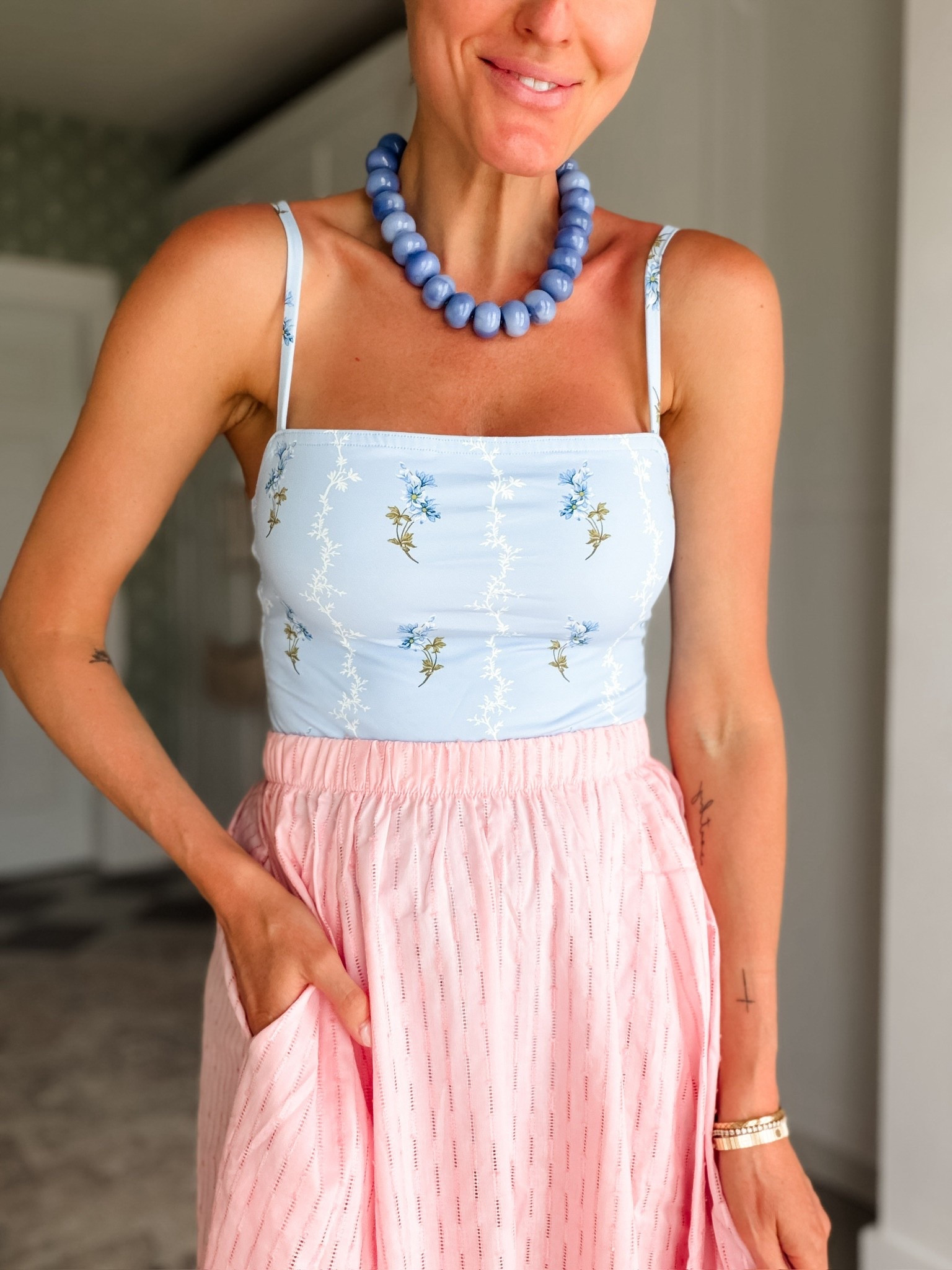 The print on this swimsuit is so cute! I love it paired here with these bold colors! Wearing M in the swimsuit & S in the skirt.

Loverly Grey, Shopbop, women’s swim, one piece swim, swimsuit coverup, resortwear, vacation outfit ideas

#LTKTravel #LTKootd #LTKSwim