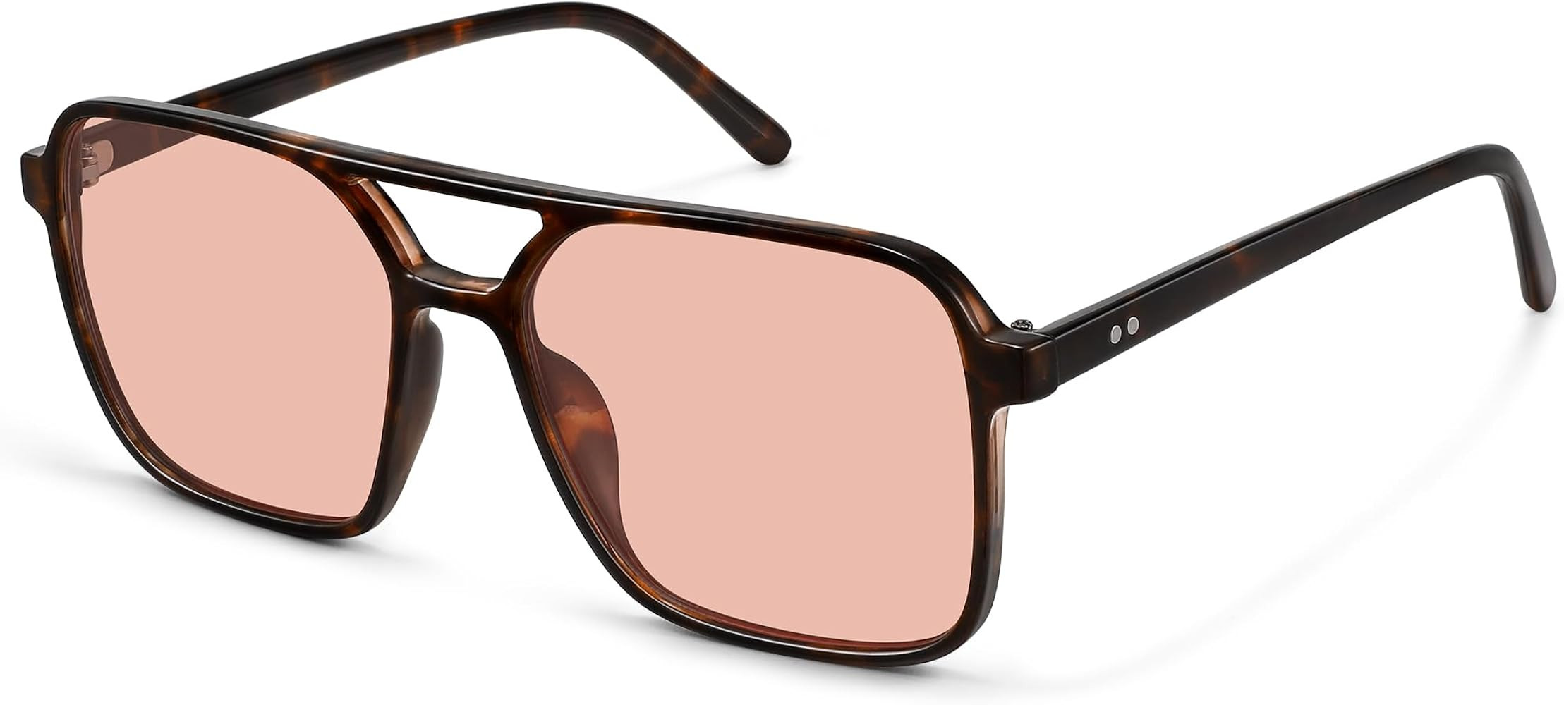 Square Aviator Sunglasses for Women Men Retro Trendy UV Protection Shades | Amazon (US)