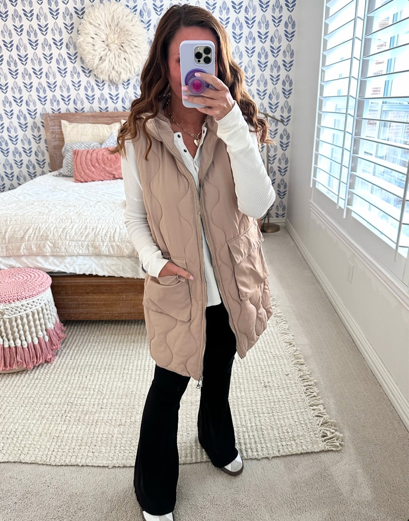 Love this long Amazon puffer with the large pockets! Wearing a medium. 
.


#LTKstyletip #LTKover40 #LTKSeasonal
