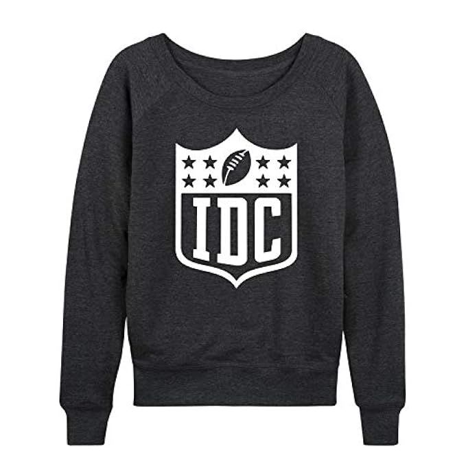 Instant Message IDC Football - Ladies Lightweight French Terry Pullover | Amazon (US)