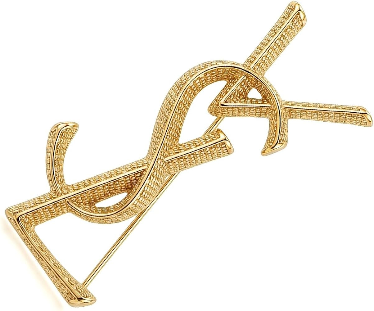 Gold-Tone Abstract Knot Brooch for Women, Vintage Style Twisted Metal Pin, Elegant Scarf Shawl Co... | Amazon (US)