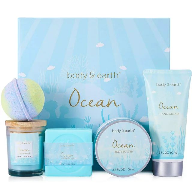 Bath and Body Set for Women, 5 Pcs Ocean Spa Holiday Beauty Birthday Mothers Day Gifts Sets for H... | Walmart (US)