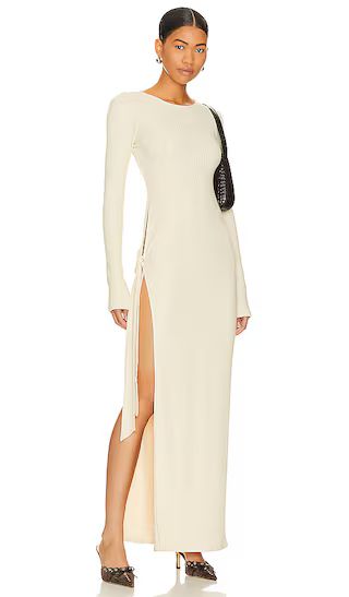 Calliope Maxi Dress in Cream White | Revolve Clothing (Global)