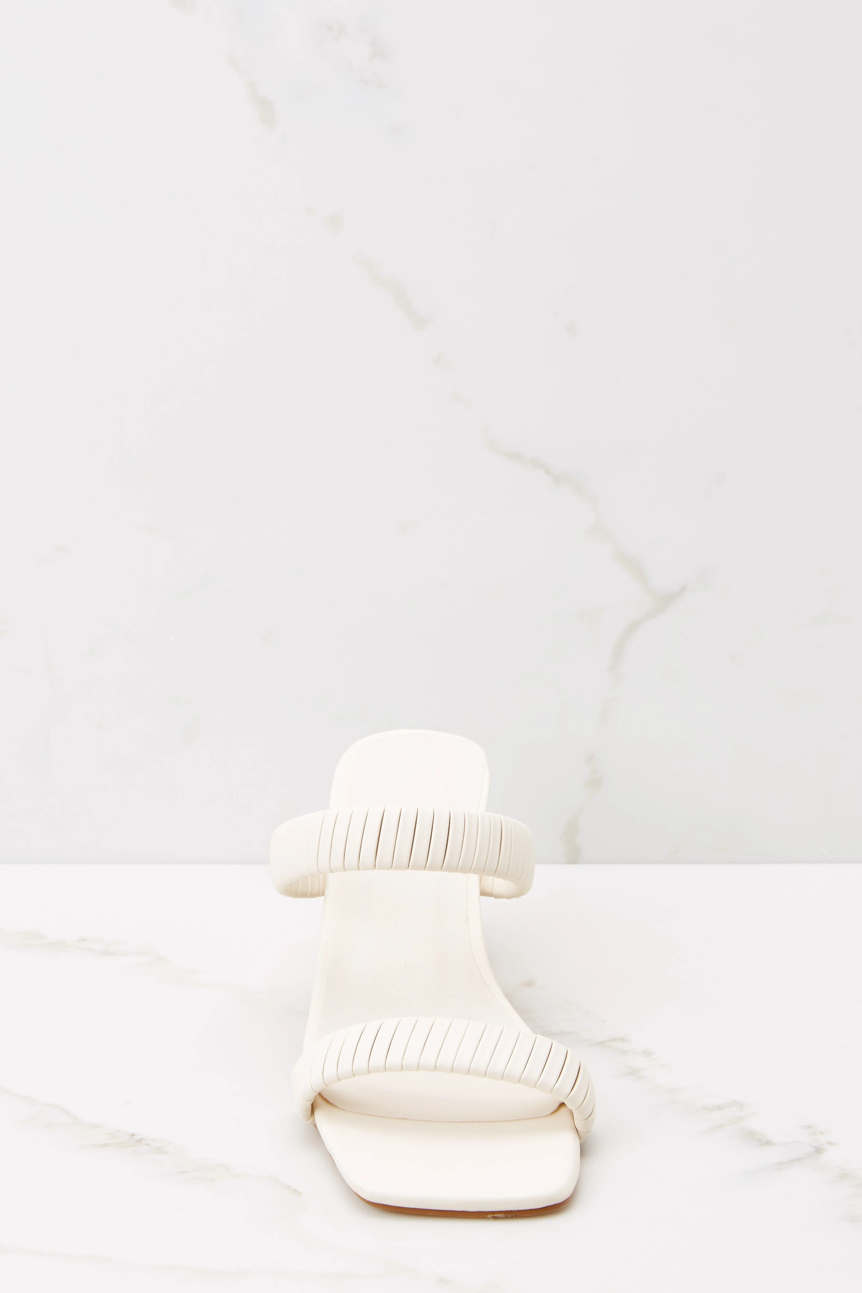 Ula Bone Heels | Red Dress 