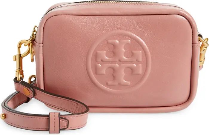 Tory Burch Perry Bombe Glazed Leather Crossbody Bag | Nordstrom | Nordstrom