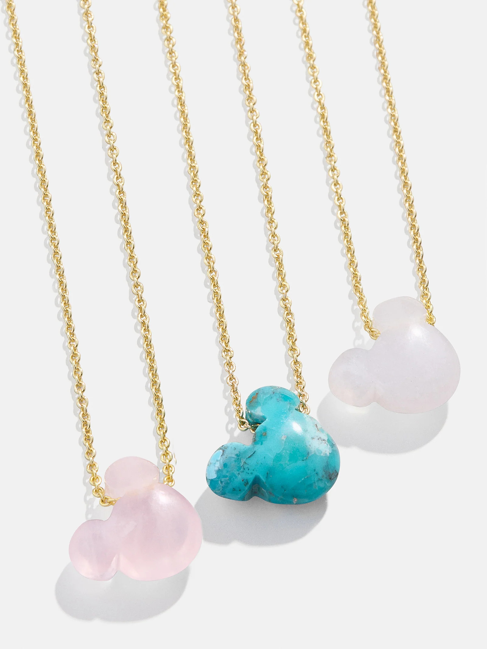 Mickey Mouse Disney Stone Pendant Necklace - Turquoise | BaubleBar (US)