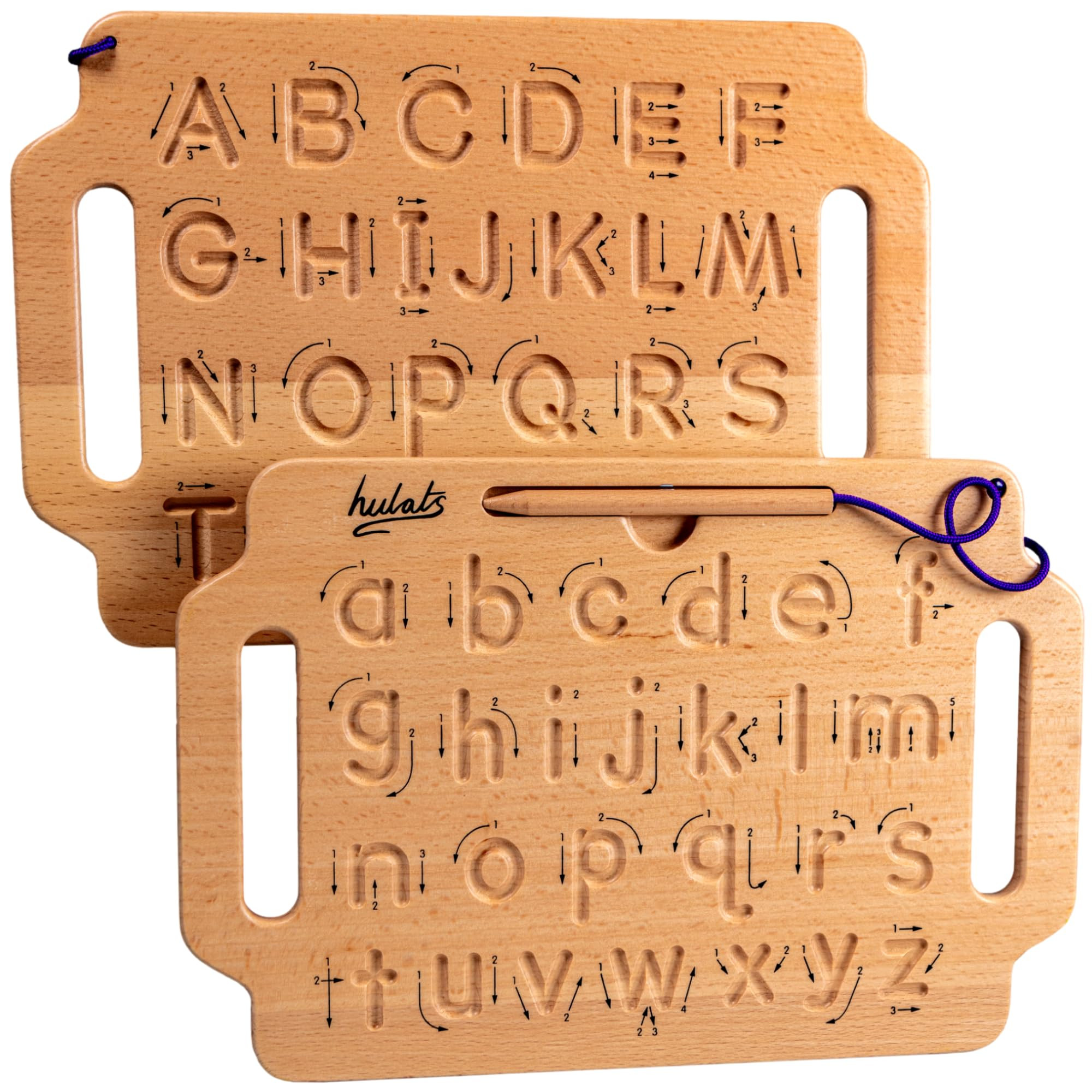 Learn to Write: Portable Wooden Alphabet Letter Tracing Sensory Pad Board - Toddler Writing Pract... | Amazon (US)