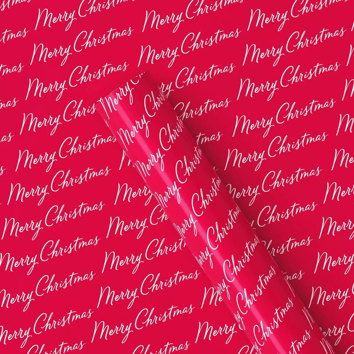 50 sq ft 'Merry Christmas' Gift Wrap Red - Wondershop™ | Target