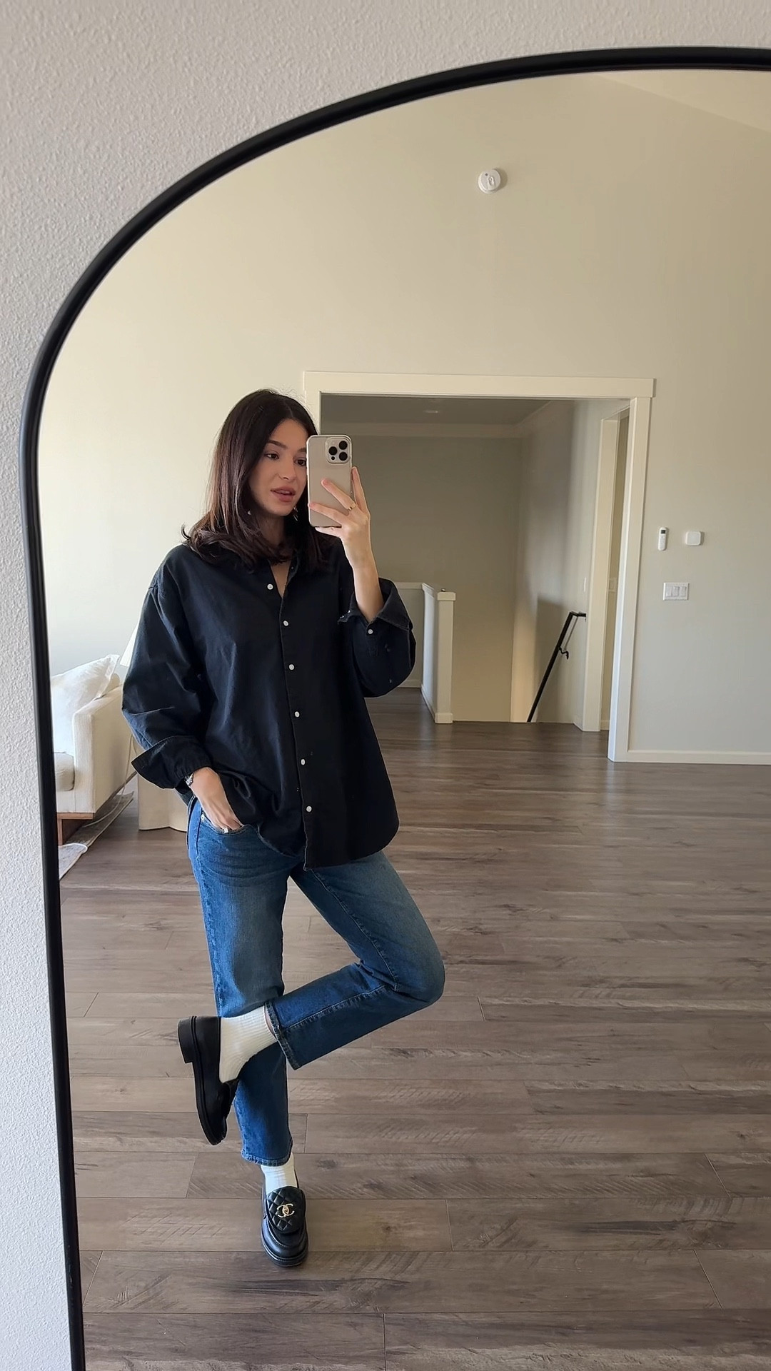 sized up one size & wearing long version 

#LTKBump #LTKWorkwear #LTKSaleAlert