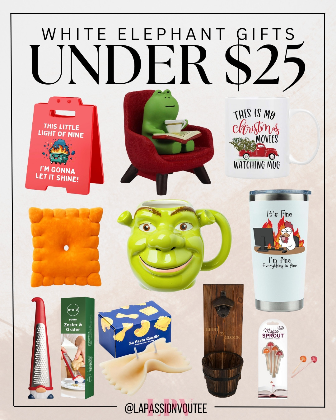 Amazon has the best little under-$25 White Elephant picks that make gifting feel effortless. Fun, clever, and just the right amount of silly… exactly what these parties call for. It’s such an easy way to bring something everyone will talk about 🎄💫 

 #LTKGiftGuide #LTKHoliday #LTKFindsUnder50