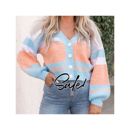 Pink lily sale! Striped cardigan. Colorblock cardigan. Cardigan sale. After Christmas sale. Blue sweater. Colorful sweater. Spring sweater

#LTKunder50 #LTKsalealert #LTKstyletip