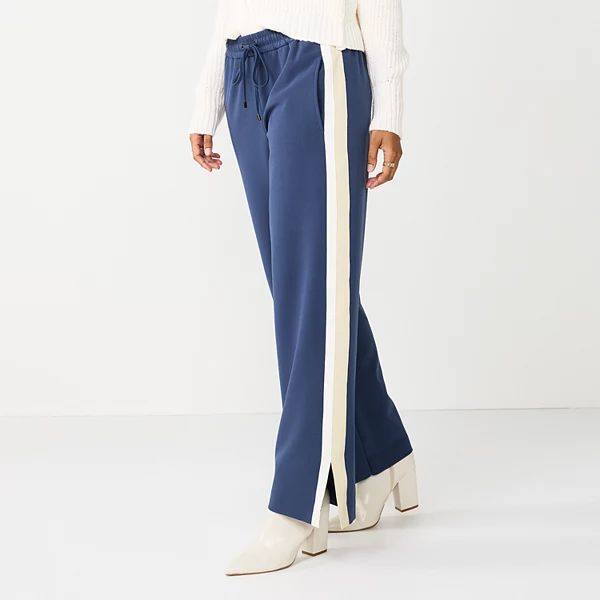 Women's Nine West Side-Stripe Wide-Leg Pants | Kohl's