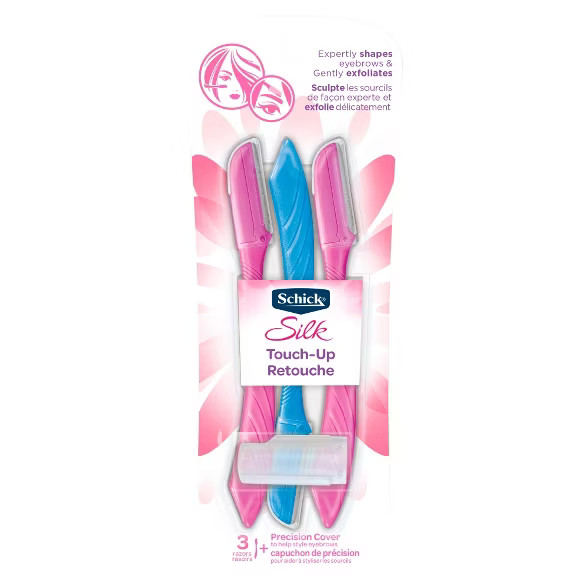 Schick Silk Touch-Up Women's Disposable Razors - 3ct + 1 Precision Cover | Target