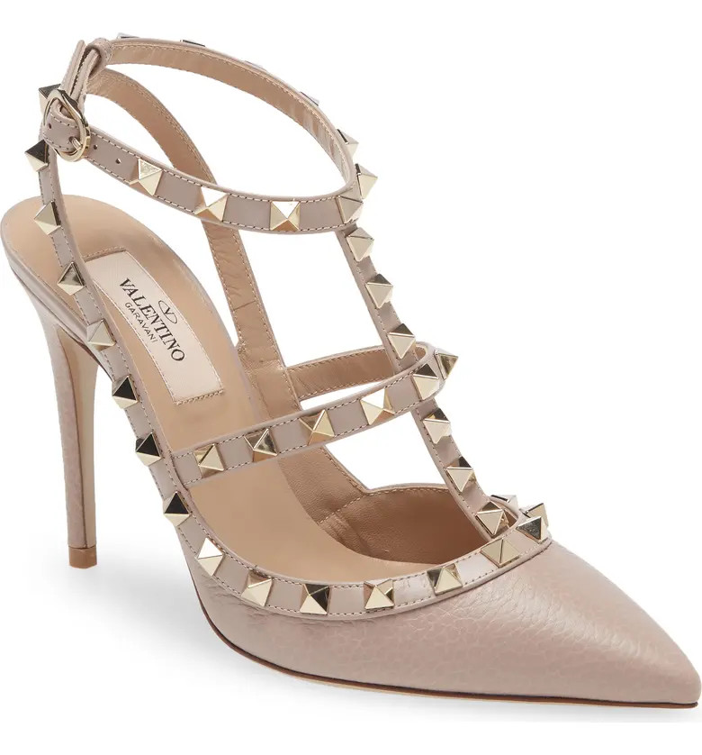 Rockstud Ankle Strap Pump | Nordstrom