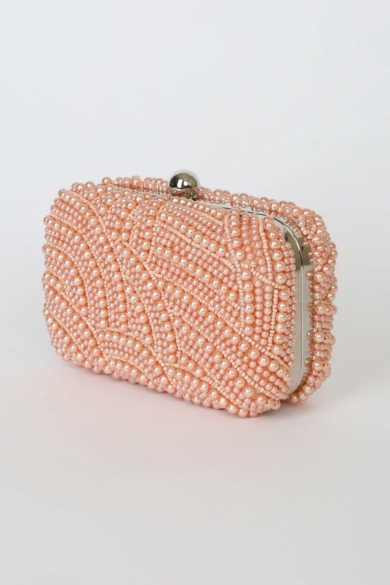 All the Splendor Blush Pearl Clutch | Lulus (US)