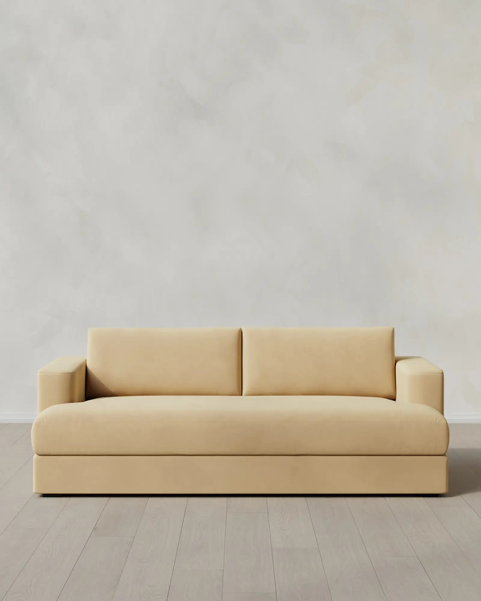 Sierra Performance Velvet Curved Arm Sofa | Quince